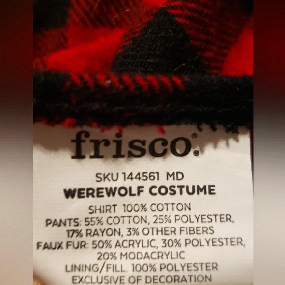 Funny and Adorable Dog/Pet Halloween Costume Werewolf Size Medium - Picture 4 of 6